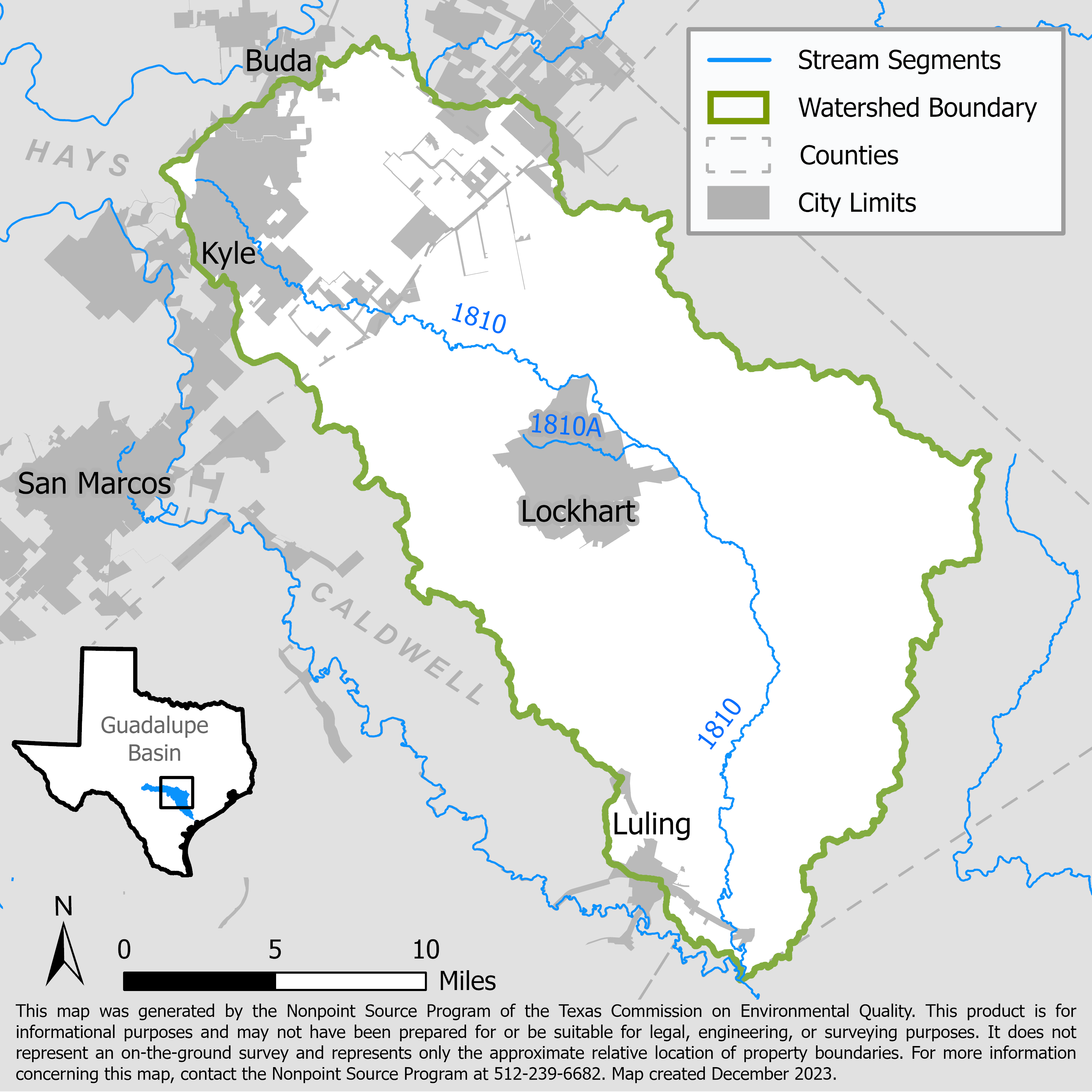Plum Creek Watershed Map