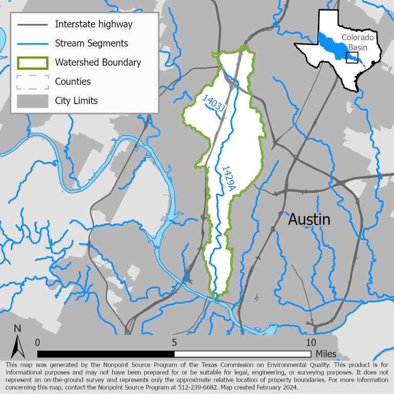 Shoal Creek Watershed Map