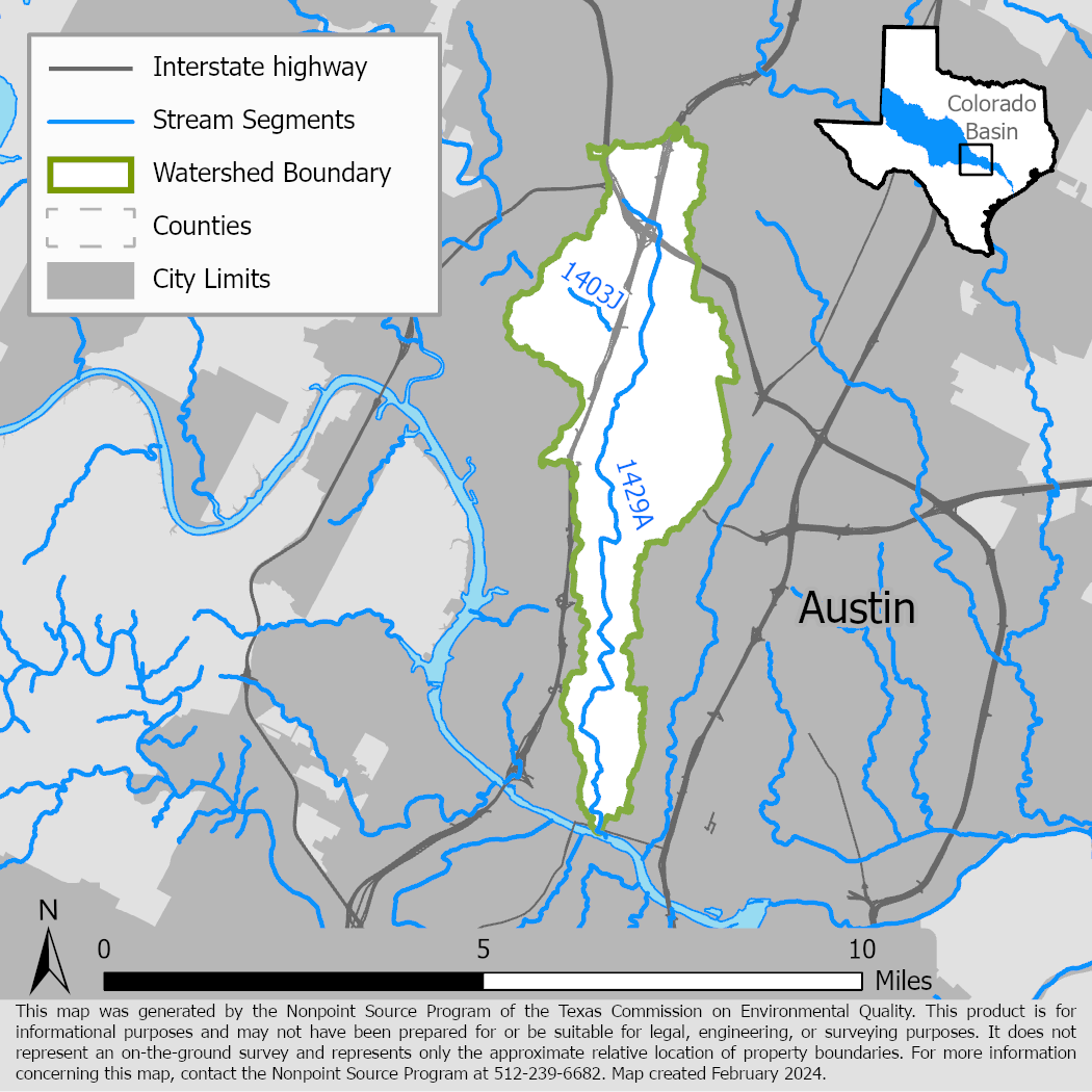 Shoal Creek Watershed Map