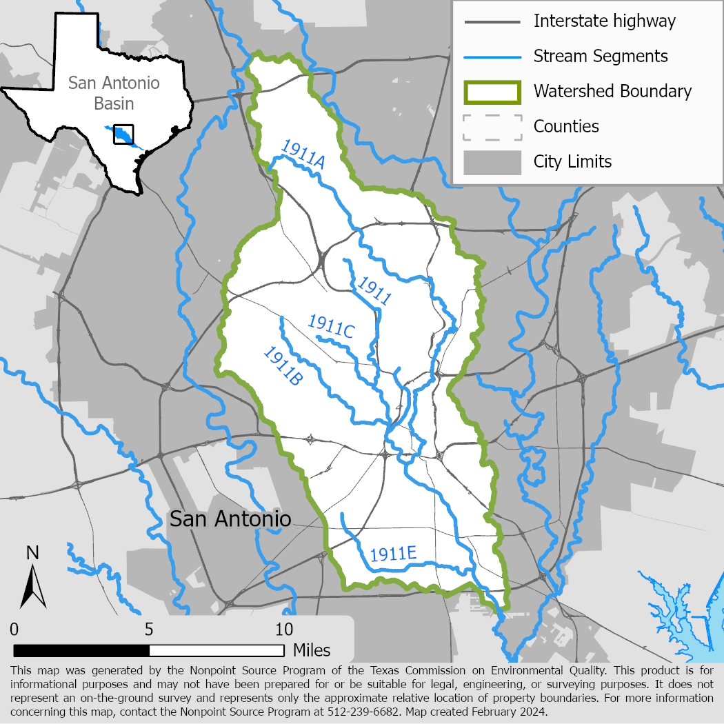 Upper San Antonino River Watershed Map