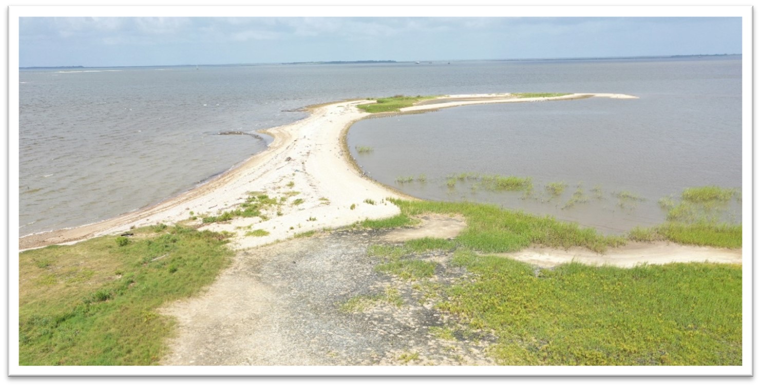 Chocolate Bay Preserve: Alligator Point in Chocolate Bay and West Galveston Bay