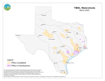 Locations of TMDL and I-Plan Projects