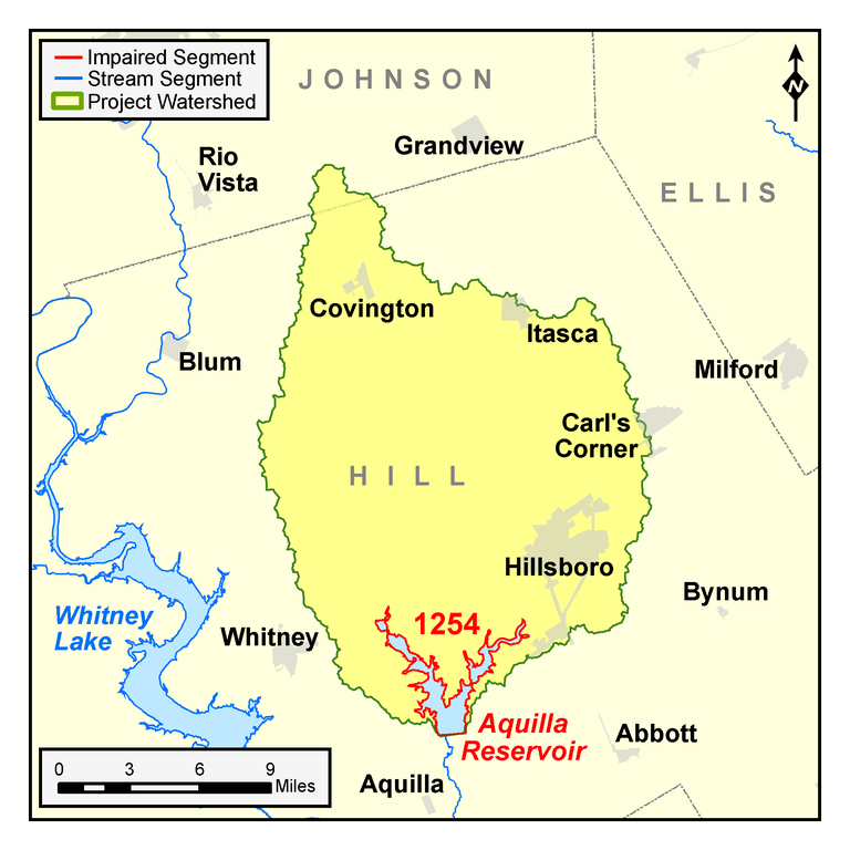 Aquilla Reservoir map 10