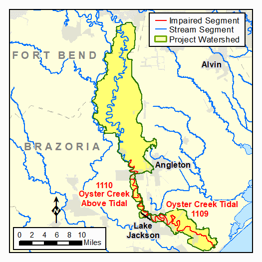 114-oyster creek watershed map