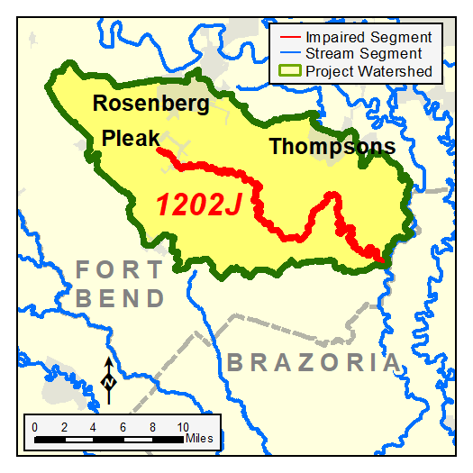 map of the Big Creek watershed