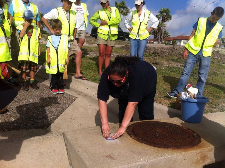 Demonstrating Storm Drain Marking photo 97