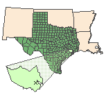 a map of the Patrick Bayou watershed