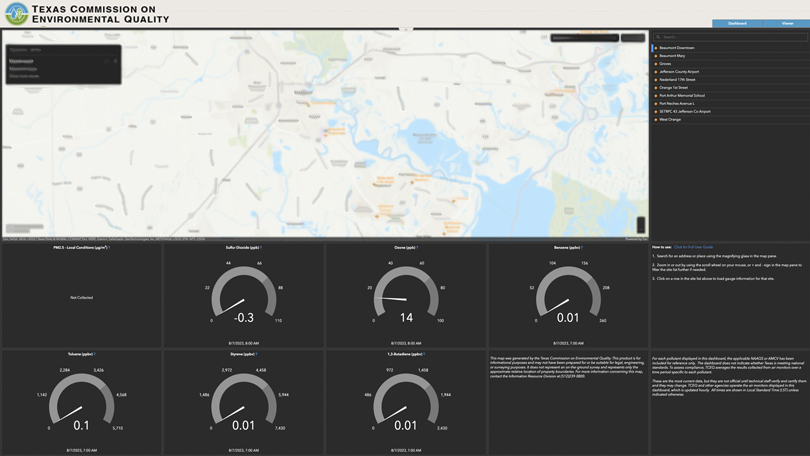 Air Monitoring Network: The GeoTAM Dashboard Now Available