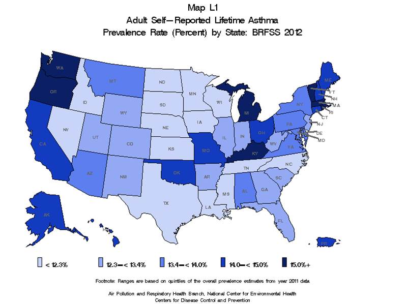 Adult Self-Reported Lifetime Asthma