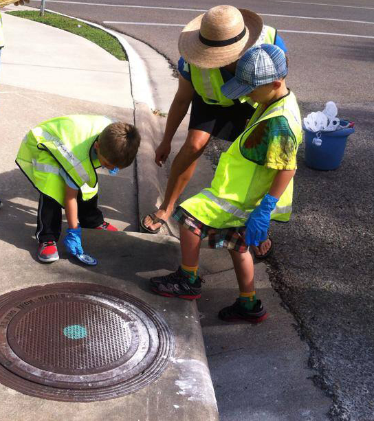 Marking a Storm Drain